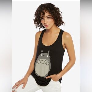 Her Universe Studio Ghibli My Neighbor Totoro black chiffon back Tank Top M